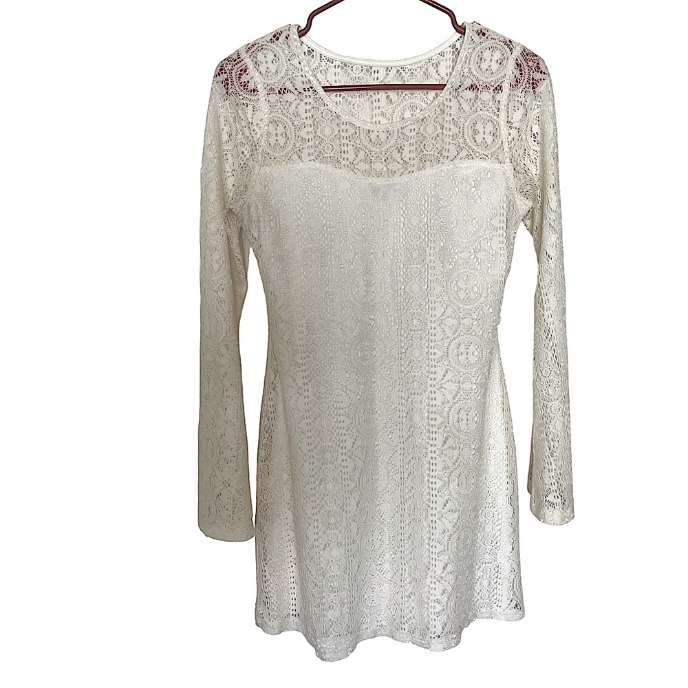 Lace Bohemian Long Sleeve Dress